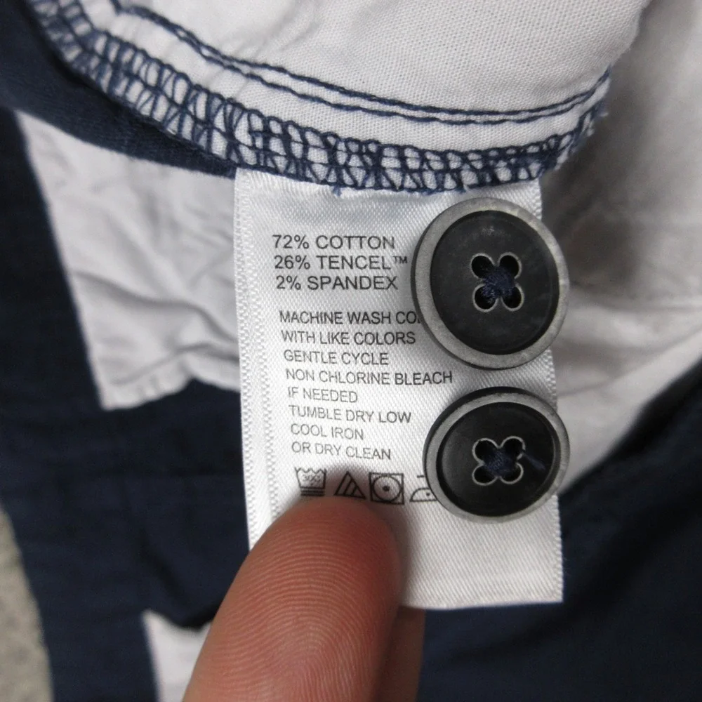 Tommy Bahama Shorts Mens 42 Navy Blue Cargo Drawstring Summer Casual Utility EUC